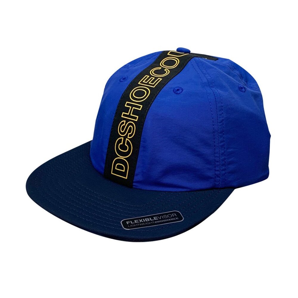 DC Hat Baffles Toggle Closure Blue Gold New With Tags